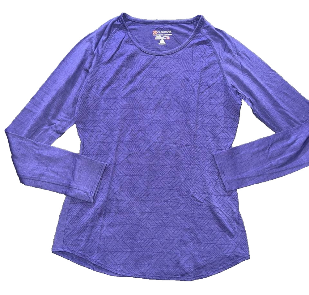 Cloudveil Women’s 100% Merino Wool Blend Long Sleeve top Shirt Medium A011160